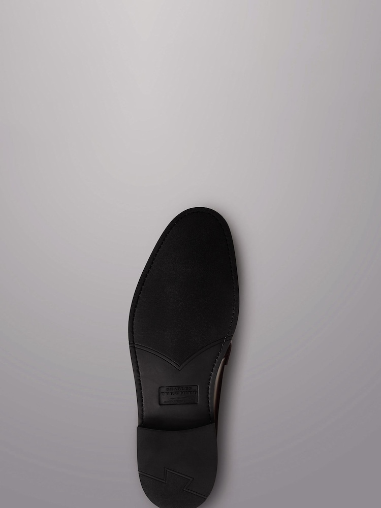 Charles Tyrwhitt Brown Suede Derby Rubber Sole Shoes - Image 4 of 4