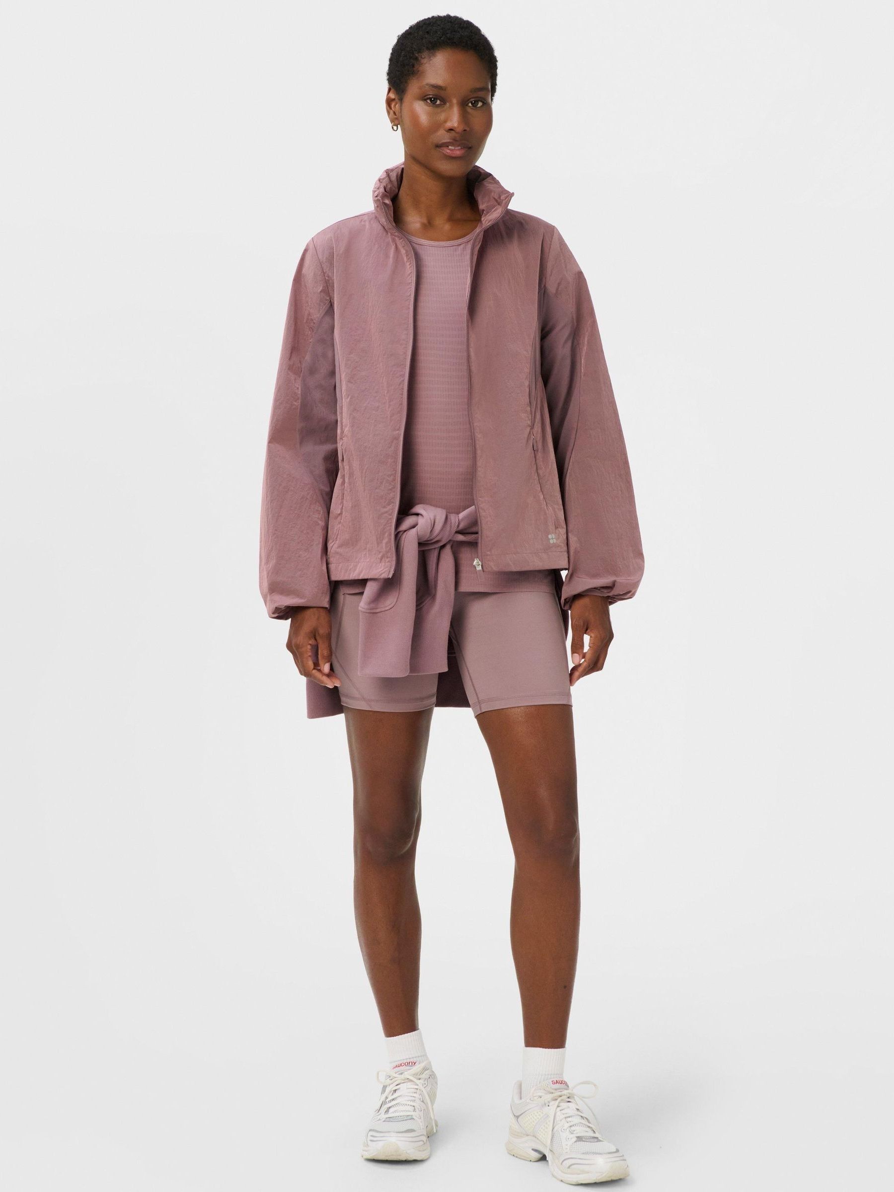 Buy Sweaty Betty Purple Breathe Easy Track Jacket from the Next UK