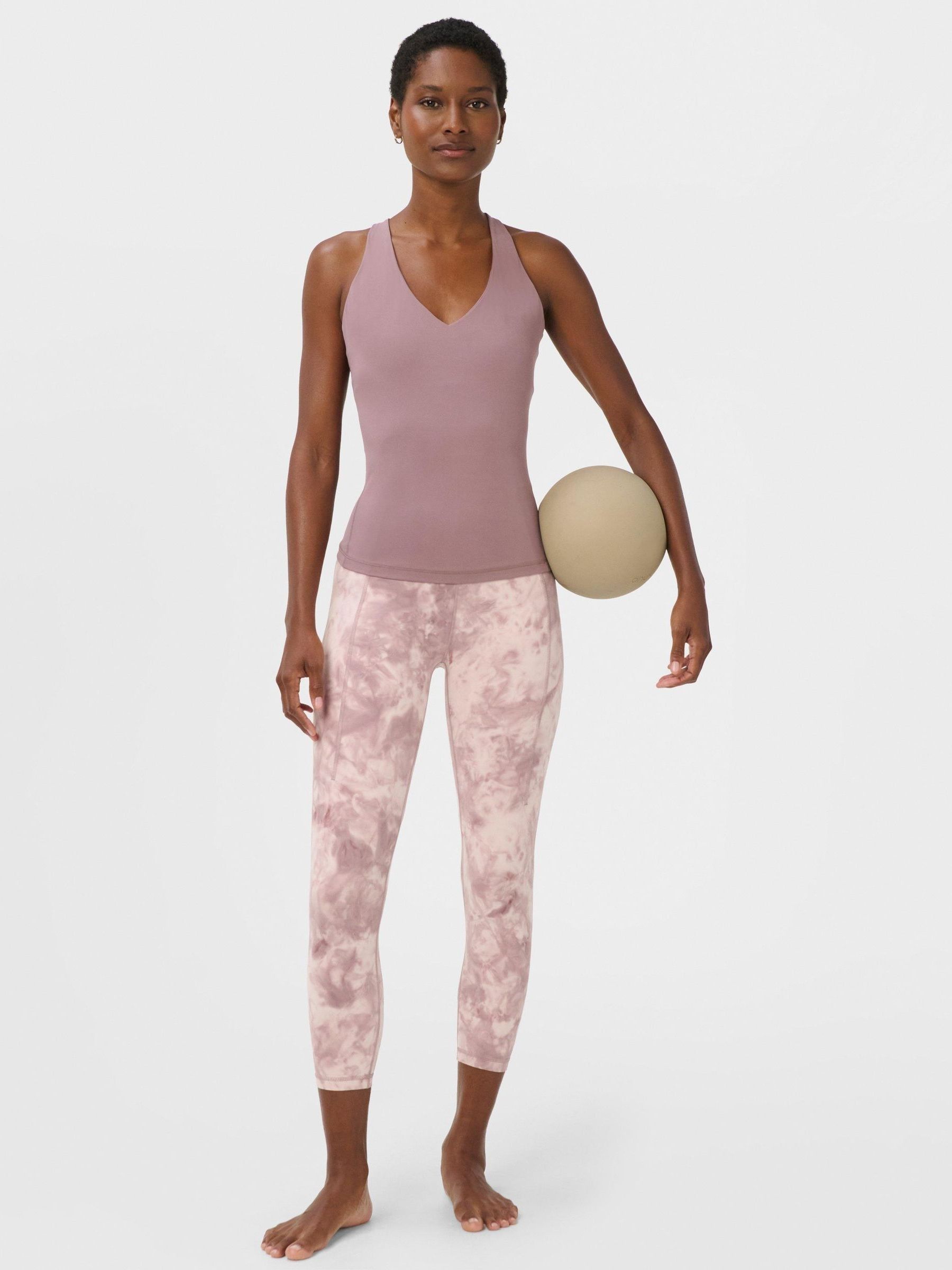 Buy Sweaty Betty Purple 7/8 Length Super Soft Yoga Leggings from