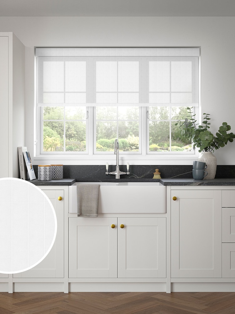 White Surrey Made to Measure Roller Blind - Image 1 of 6