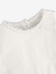 JoJo Maman Bébé Fuchsia Pink 3-Pack Pretty Round Neck Tops - Image 5 of 9