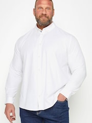 BadRhino Big & Tall White Long Sleeve Poplin Shirt - Image 1 of 2