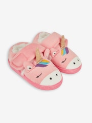JoJo Maman Bébé Pink Slipper Shoes - Image 1 of 4