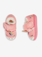 JoJo Maman Bébé Pink Slipper Shoes - Image 4 of 4