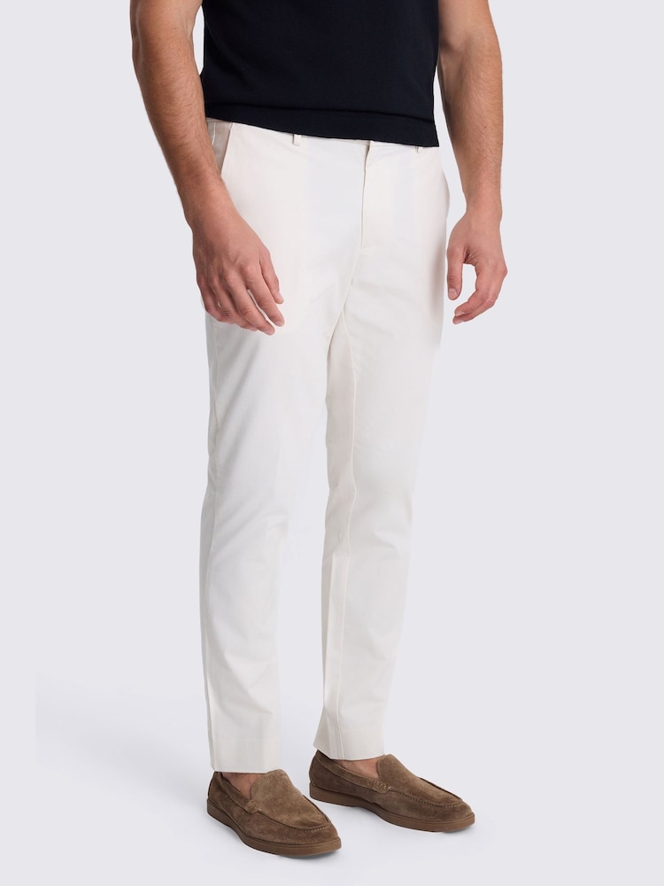 MOSS White Slim Fit Chinos - Image 1 of 4