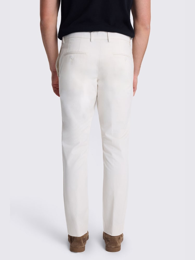 MOSS White Slim Fit Chinos - Image 2 of 4
