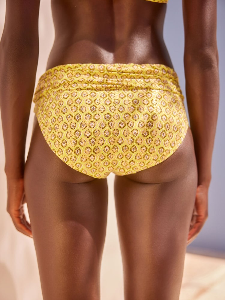 Woodblock vert citron en aluminium - Bas de bikini - Image 4 of 7