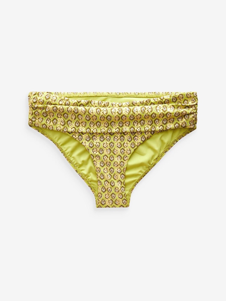 Woodblock vert citron en aluminium - Bas de bikini - Image 6 of 7