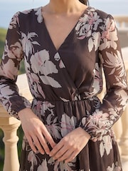 Платье с запахом и цветочным принтом Roman Petite - Изображение 4 4