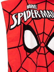 Vanilla Underground Red 100% Cotton Spider-Man Character Towel Poncho - Image 5 of 5