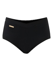 Sweaty Betty Black Wrap Front High Waist Bikini Briefs - Image 6 of 6