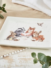 Royal Worcester Wrendale Woodland Party Square Plate - Image 3 of 6