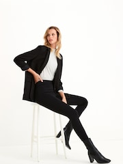 Schwarz - Leggings aus Ponte - Bild 7 von 10