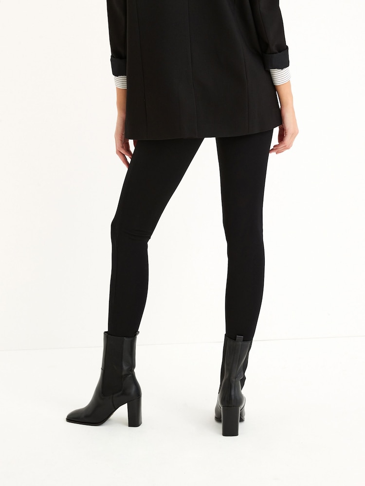 Schwarz - Leggings aus Ponte - Bild 10 von 10
