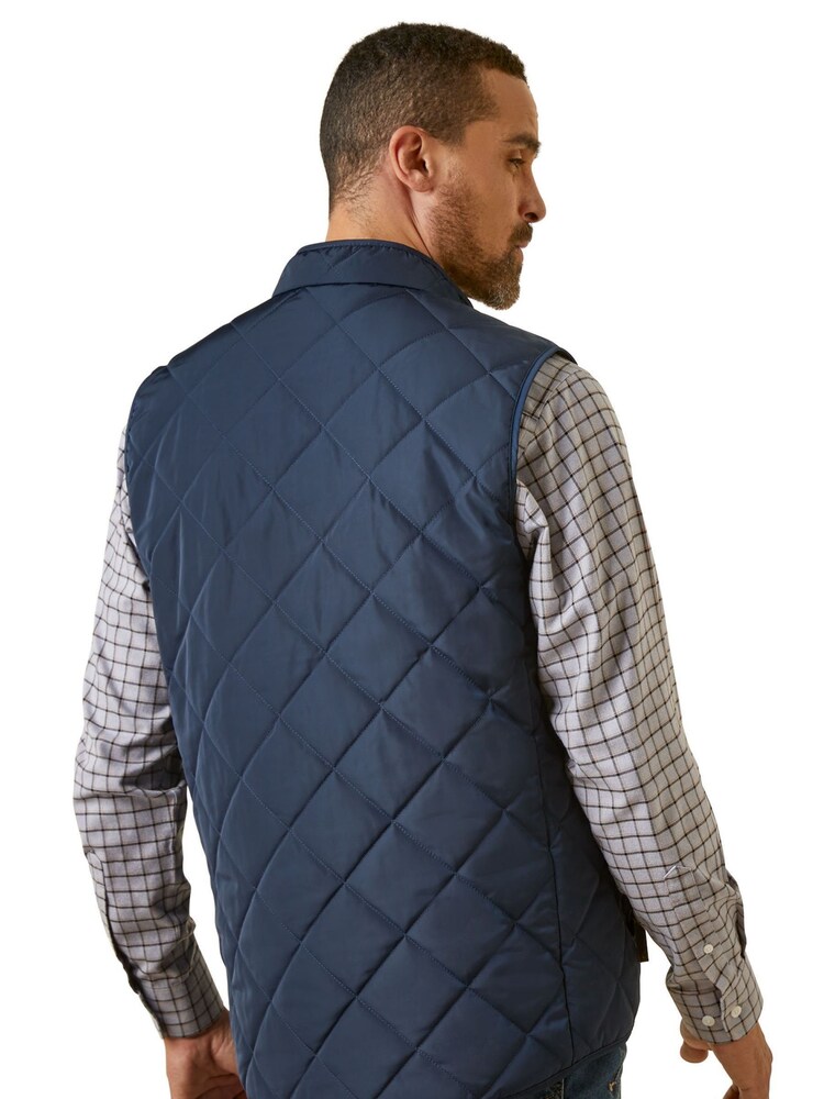 Ariat Woodside Quilted Brown Gilet - Image 2 of 5