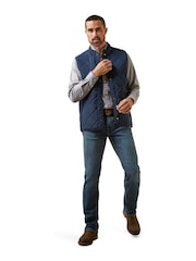 Ariat Woodside Quilted Brown Gilet - Image 3 of 5