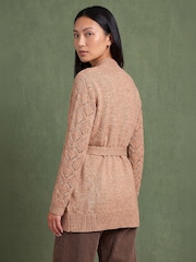 Naturlig - Roman Pointelle-cardigan Med belte - Bilde 4 av 4