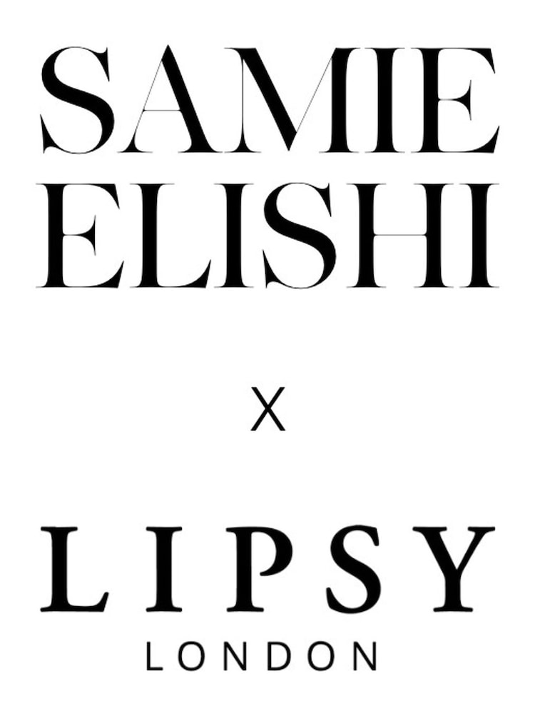 Lipsy X Samie Elishi Wine Velvet Burnout Fringe Wrap Hem Halter Neck Tie Mini Dress - Image 8 of 8