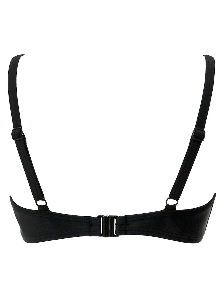 Antraciet zwart - Pour Moi Free Spirit bikinitop - Image 4 of 4