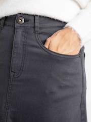 Weird Fish Black Juda Denim Skirt - Image 5 of 8