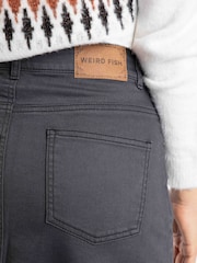 Weird Fish Black Juda Denim Skirt - Image 6 of 8