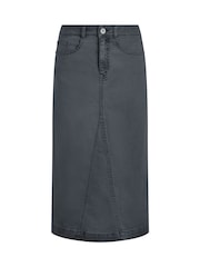 Weird Fish Black Juda Denim Skirt - Image 7 of 8