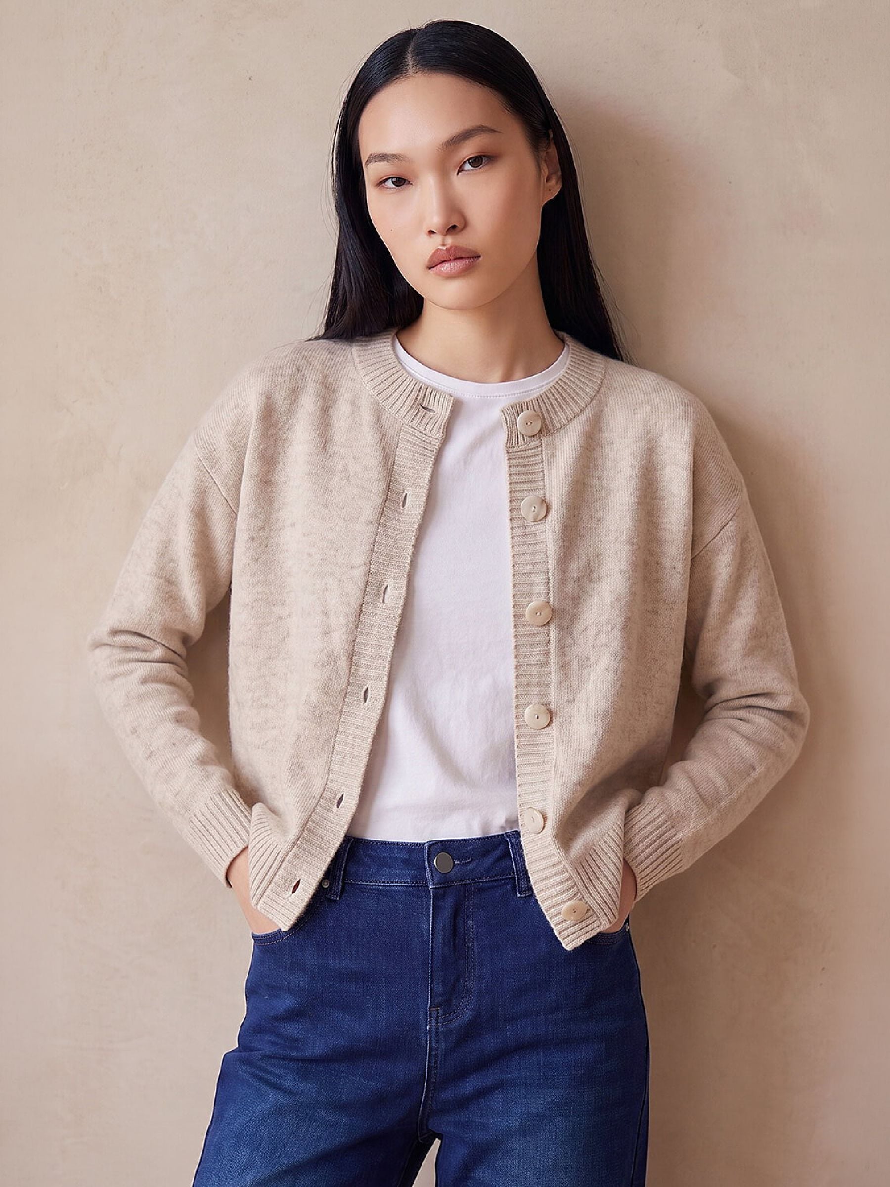 Dusk Women's Stone Buttoned Cardigan Size 18 - Image 2