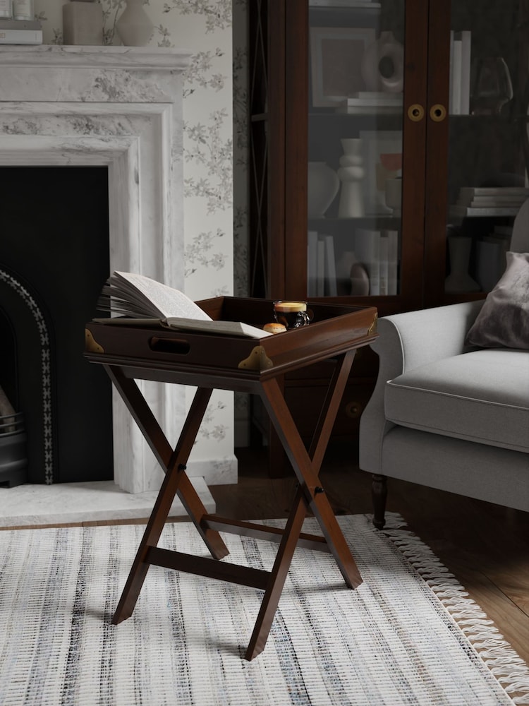 Laura Ashley Dark Chestnut Balmoral Butlers Tray - Image 1 of 5