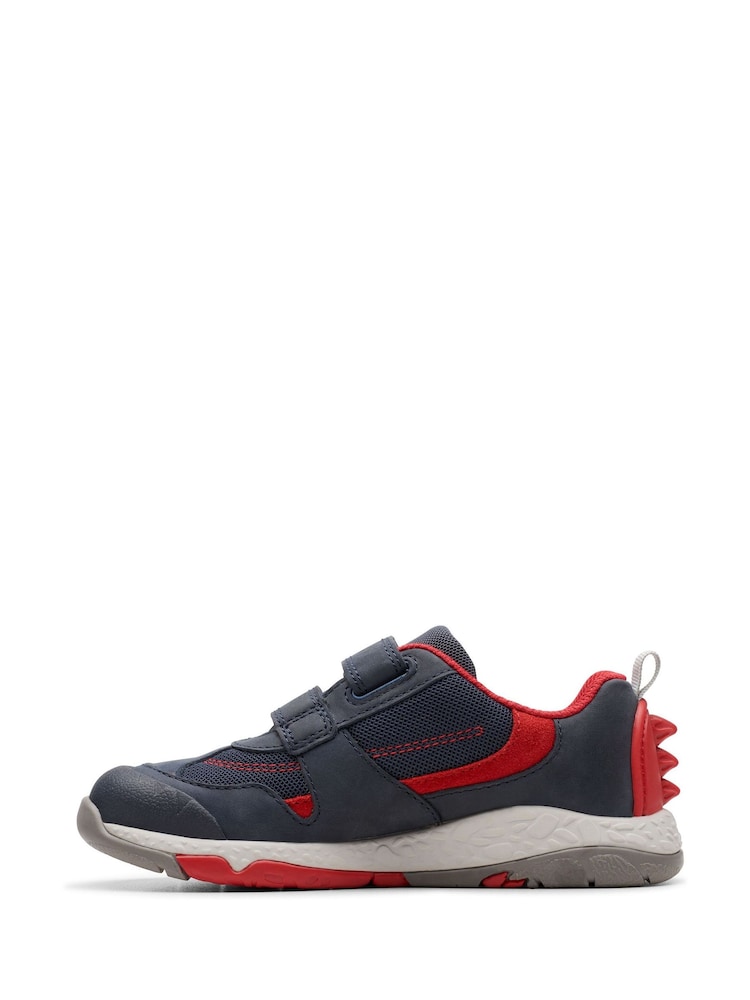 Clarks Blue Wide Fit (G) Steggy Tail Kids Shoes - Image 2 of 7