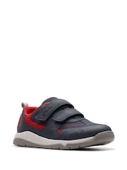 Clarks Blue Wide Fit (G) Steggy Tail Kids Shoes - Image 3 of 7