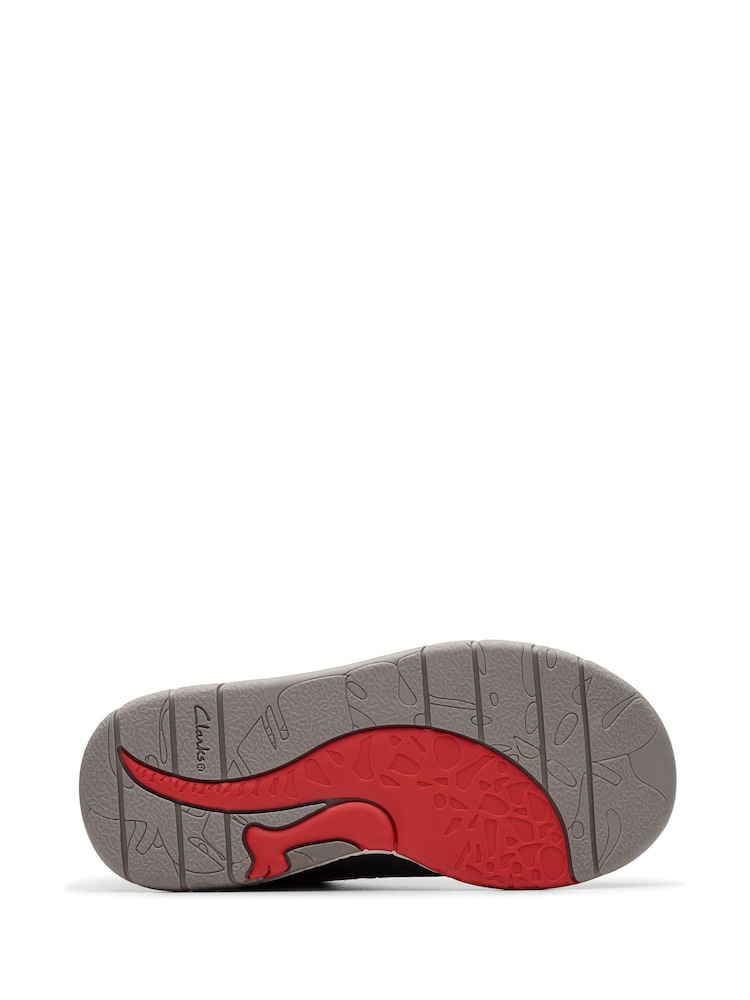 Clarks Blue Wide Fit (G) Steggy Tail Kids Shoes - Image 7 of 7