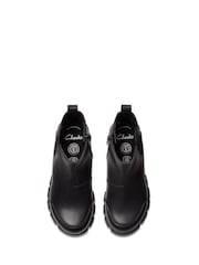 Clarks Black Standard Fit (F) Leather Waterproof Evyn Chelsea Boots - Image 6 of 7