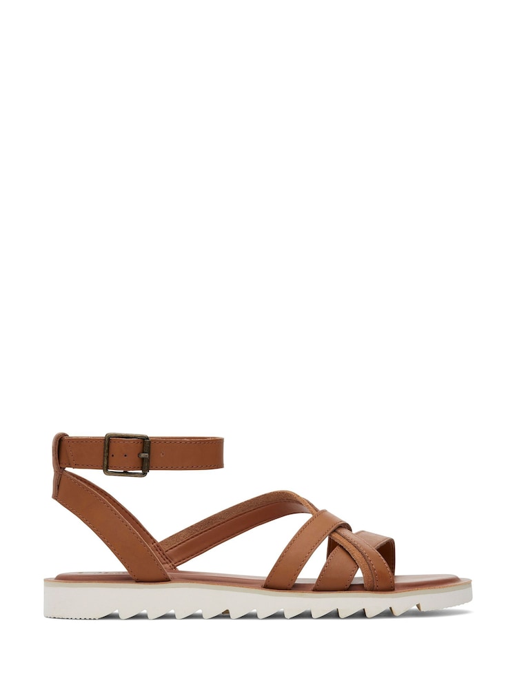 Toms Rory Leather Suede Sandals - Image 1 of 6
