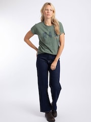 Weird Fish Sketchy Horse Front Print Cotton Graphic T-Shirt - صورة 3 من 6