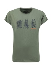 Weird Fish Sketchy Horse Front Print Cotton Graphic T-Shirt - صورة 5 من 6