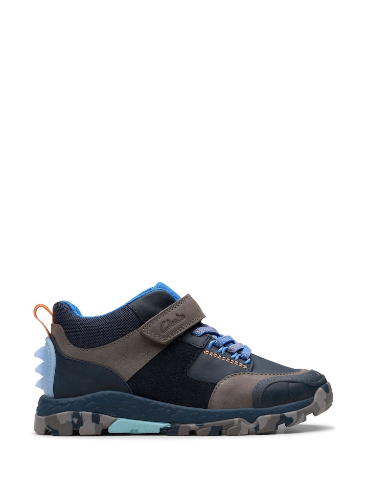 Clarks Blue Standard Fit (F) Steggy 2 Glow Boots - Image 1 of 7