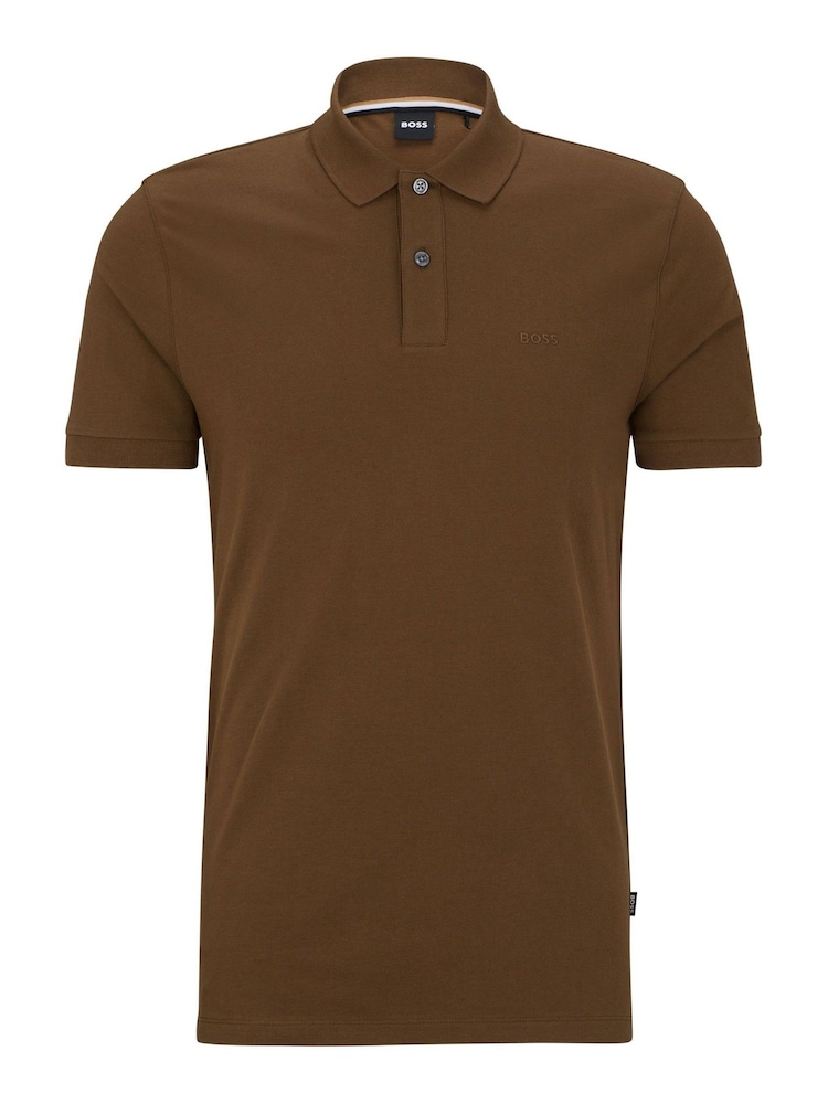 BOSS Brown Paddy Polo Shirt - Image 1 of 5 BOSS Brown Paddy Polo Shirt - Image 1 of 5