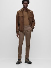 BOSS Brown Paddy Polo Shirt - Image 3 of 5