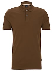 BOSS Brown Paddy Polo Shirt - Image 5 of 5