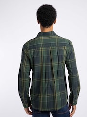 Weird Fish Green Lando Long Sleeve Check Shirt - Image 2 of 6
