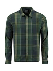 Weird Fish Green Lando Long Sleeve Check Shirt - Image 5 of 6