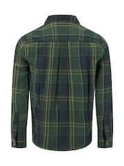 Weird Fish Green Lando Long Sleeve Check Shirt - Image 6 of 6