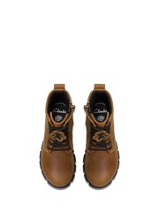 Clarks Clatks Tan Standard Fit (F) Older Kids Evyn Top Boots - Image 6 of 7