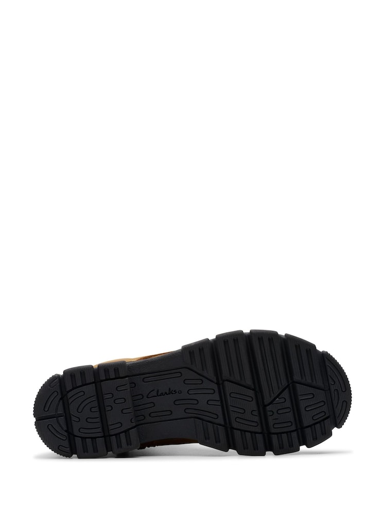 Clarks Clatks Tan Standard Fit (F) Older Kids Evyn Top Boots - Image 7 of 7