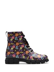Clarks Floral Standard Fit (F) Older Kids Evyn Top Boots - Image 1 of 7