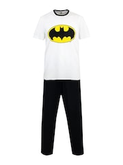 Character White Batman 100% Cotton Pyjamas - Image 1 of 3