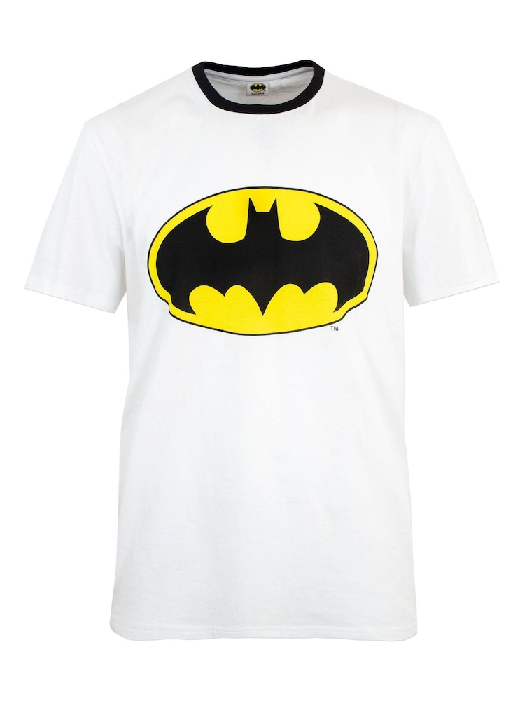 Character White Batman 100% Cotton Pyjamas - Image 2 of 3