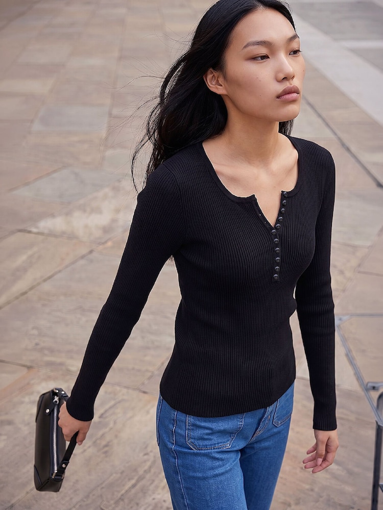 Трикотажный топ с пуговицами Roman - Изображение 1 4