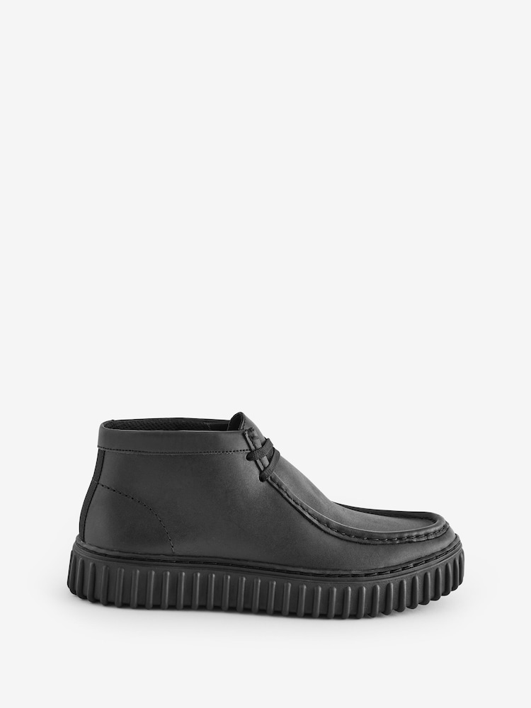 Clarks Black Standard Fit (F) Leather Tor Hill Boots - Image 1 of 7