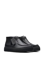 Clarks Black Standard Fit (F) Leather Tor Hill Boots - Image 3 of 7